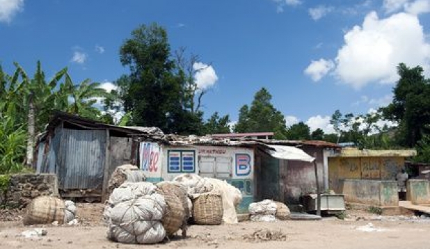eine Strasse in Haiti
